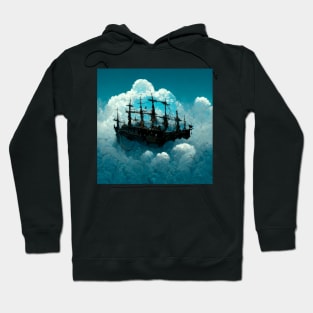 Barco Pirata en las nubes Hoodie